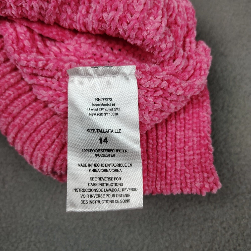 Tommy Bahama Sweater Dress Women 14 Large Pink‎ Long Sleeve Casual Cruise New - Picture 8 of 10